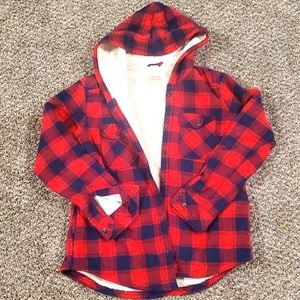 Costco Warehouses Furry Flannel Shacket 